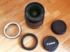 Objektiv Canon EF-S 18-55 + Umkehrring Makro Retro-Adapter + Schutzring 58 mm