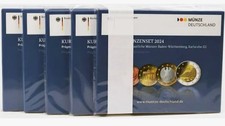 Deutschland 5 x KMS 2024 A, D, F, G, J in polierter Platte. Nur 22.000 Auflagen.