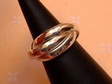 Exclusiver Designer Ring - 3 verschlungene Ringe - massiv Sterling Silber 925 -