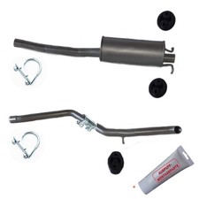 Komplett Auspuff Mittelrohr