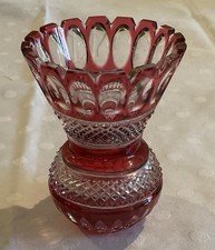 Bleikristall Vase,geschliffen