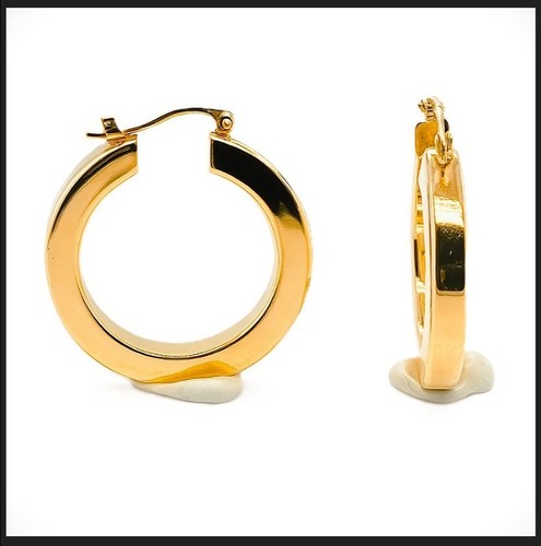 14k 585 gold 28mm - 14k, ohrringe