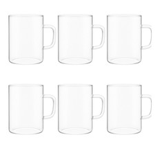 6er Set Teegläser mit Henkel
