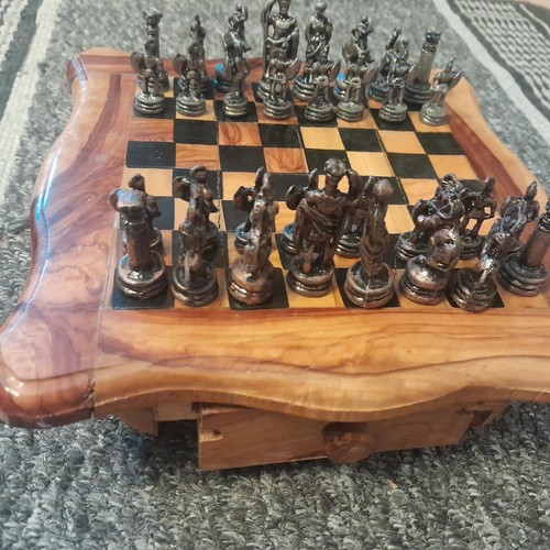 Schachspiel olivenholz - schachspiel,