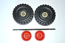 Anker Traktor DDR Spielzeug Ersatzteile Anhänger Räder Achse und Radkappen #3