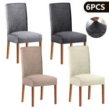 6pcs Universal Stuhlhusse Stretch Stuhlbezug Stuhlüberzug Esszimmer Hussen