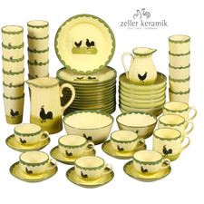 Zeller Keramik HAHN UND HENNE Kaffeetasse Teetasse Geschirr 0,2L UNBENUTZT