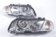 Dectane Scheinwerfer Set BMW E46 Lim. 1998-2001 Chrom Standlichtringe Tuning LED