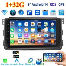 Für Smart Fortwo 451 2005-2010 Android 14 Autoradio Apple Carplay GPS Navi RDS