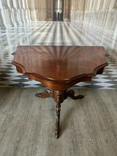 ANTIKER BEISTELLTISCH TISCH WANDKONSOLE MAHAGONI LOUIS PHILIPPE UM 1860
