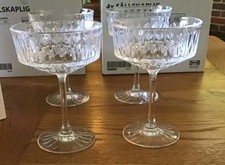 Neu 4 Sekt Coupe Gläser Box