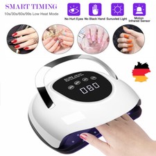 LED UV Nagel Lampe 220W Gel Lichthärtungsgerät Sensor Nageltrockner mit 4 Timer