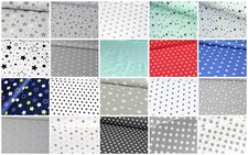 Baumwollstoffe Baumwolle Kinderstoffe Patchworkstoffe Meterware Sterne Sternchen