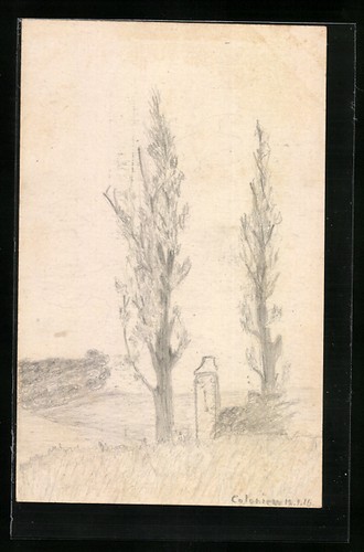 Künstler handgemalt - künstler-ak,