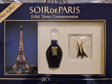Parfum Miniatur & Ohrringe Set Soir de Paris, Bourjois, 7 ml Parfum & Box