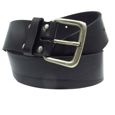 Ledergürtel 5 cm breit schwarz aus eigener Fertigung Rindsleder Bundweite messen