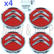 OE Für Citroen C1 C2 C3 C4 C5 C6 C8 DS3 DS4 Rot Leichtmetall Radkappen 9406.J6