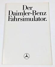 Mercedes Benz Prospekt - Der Daimler Benz Fahrsimulator mit Vorstandsanschreiben