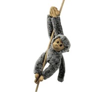 Affe mit Klett, ca. 34 cm Kuscheltier Plüschtier Stofftier