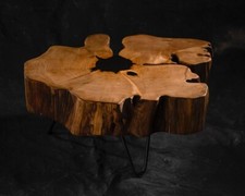 Epoxid Couchtisch aus echter