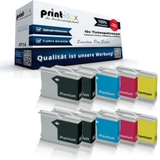 10x Quality kompatible Tintenpatronen für Brother MFC 260 C LC970 Color Quantum 