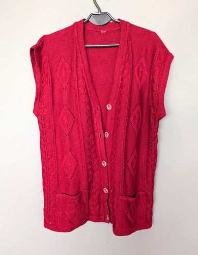 Damen strickjacke rot - strickjacke,