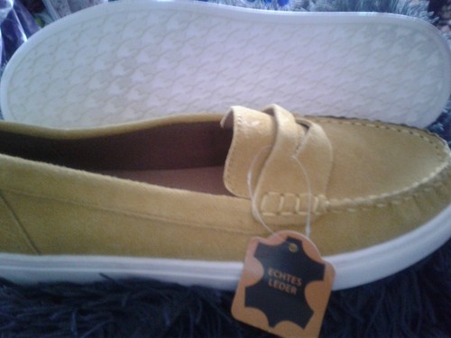 Halbschuh wildleder gelb - halbschuh, gelb/