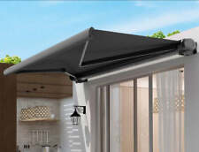 Premium elektrische Vollkassettenmarkise 4x3 m anthrazit Kassetten Vollkassetten