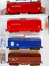 Roco 4x Schiebeplanenwagen +