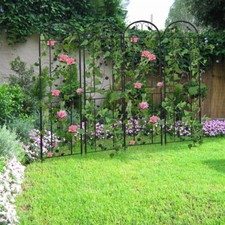 210cm Höhe Rankgitter 2 Set Metall Vintage Rankhilfe für Garten Kletterpflanzen