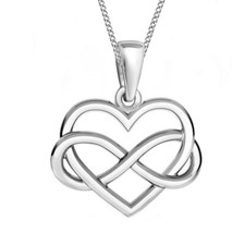 Unendlichkeit Herz Anhänger