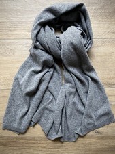 Schal Grau Anthrazit Strick