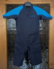 Neoprenanzug Shorty für Kinder Junge Gr.133/142 Decathlon blau