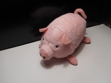 Stofftier, kleines dickes rosa