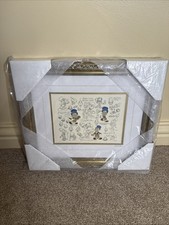 Vintage Disney gerahmt nummeriert Dopey Modell Blatt Druck & 3 Pin Set mit Echtheitszertifikat LE7500