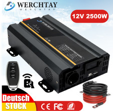 2500W 2000W Spannungswandler 12V auf 230V Reiner Sinus Wechselrichter USB AC DC