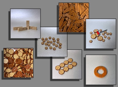 Lego fliese bedruckt holz - -,