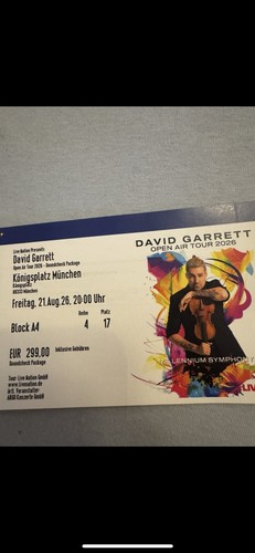 David garret konzertkarte - david,