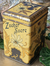 antik Jugendstil Zuckerdose