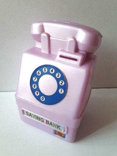Telefon sparschwein münze - telefon,