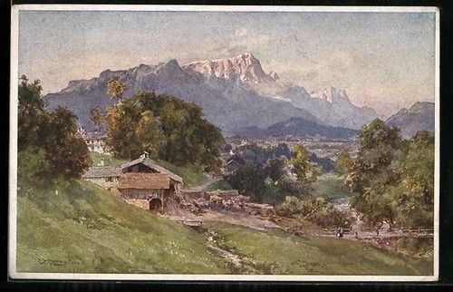 Künstler edward theodore - künstler-ak,