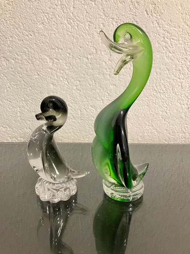 Ente glas figur statue - 2,