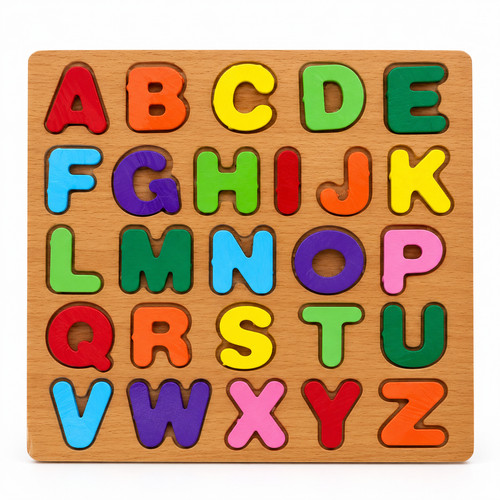 Holz buchstabenpuzzle abc - holz, a-z