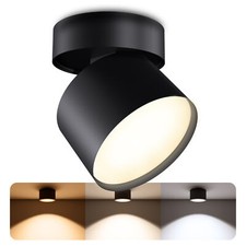 SAMU Decken Aufbauspot schwarz GX53 LED 3W warmweiß/neutralweiß/kaltweiß Spot