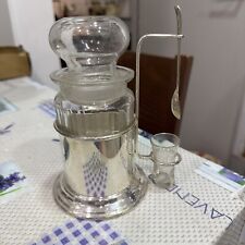 Viktorianischer Versilberter Rahmen mit Tafelschliff Glas Pickle Castor / Glas, komplett