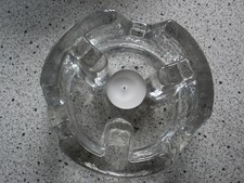 Stövchen aus Glas Kaffee- oder Teewärmer moderne Form *schwer*