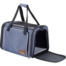 Transporttasche Katze Hund Tragetasche Haustiere Flugzeug Reise Tasche, Blau