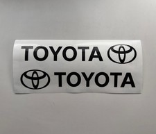 TOYOTA 2x Aufkleber Sticker Logo 20cm Auto Tuning KFZ Schriftzug