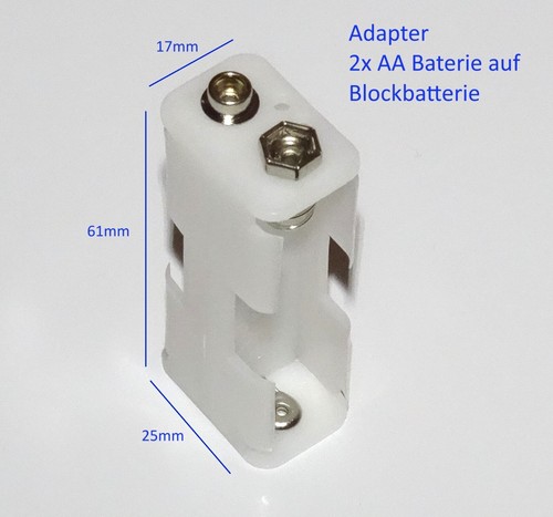 Blockbatterie batterie - 9v,