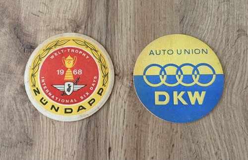 Bierdeckel dkw auto union - 2x,